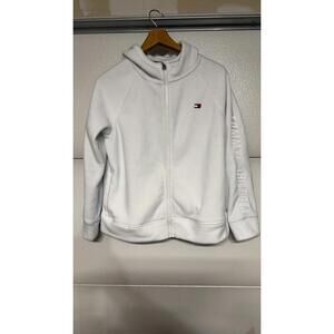 Tommy Hilfiger Sport Full Zip Fleece Hoodie White Men’s XL